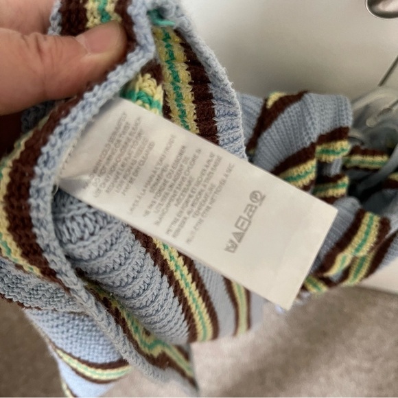 BDG Indie Hooded Cardigan Striped Multicolor Women's M - Picture 6 of 7